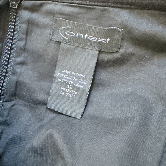 Black denim pencil skirt large 12 cotton skirt y2k brand - Picture 5 of 8